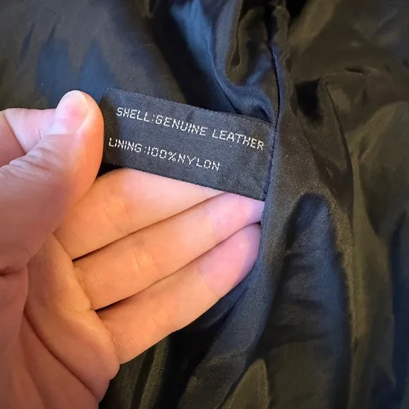 UNISEX Vintage Leather Blazer - Picture 5 of 11